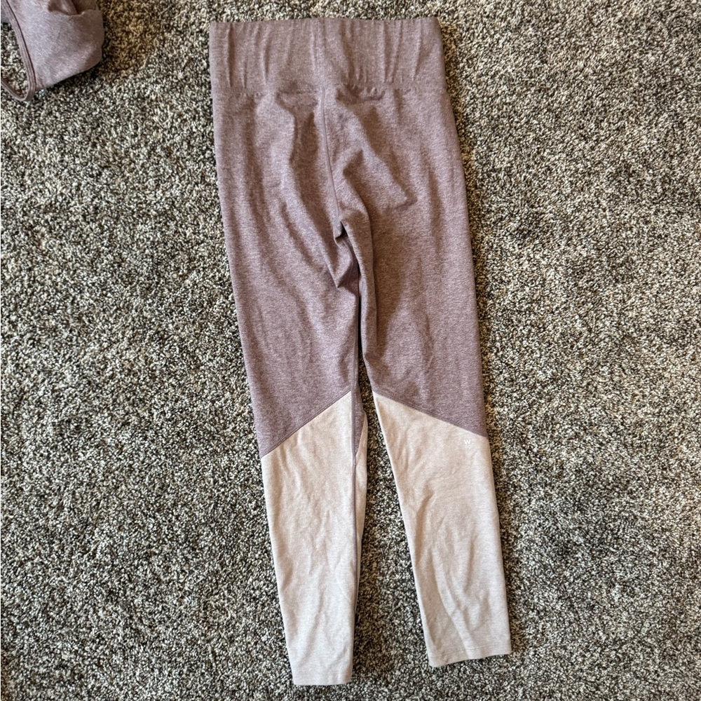 We Over Me purple workout set sports bra and leggings size xs - Picture 3 of 9